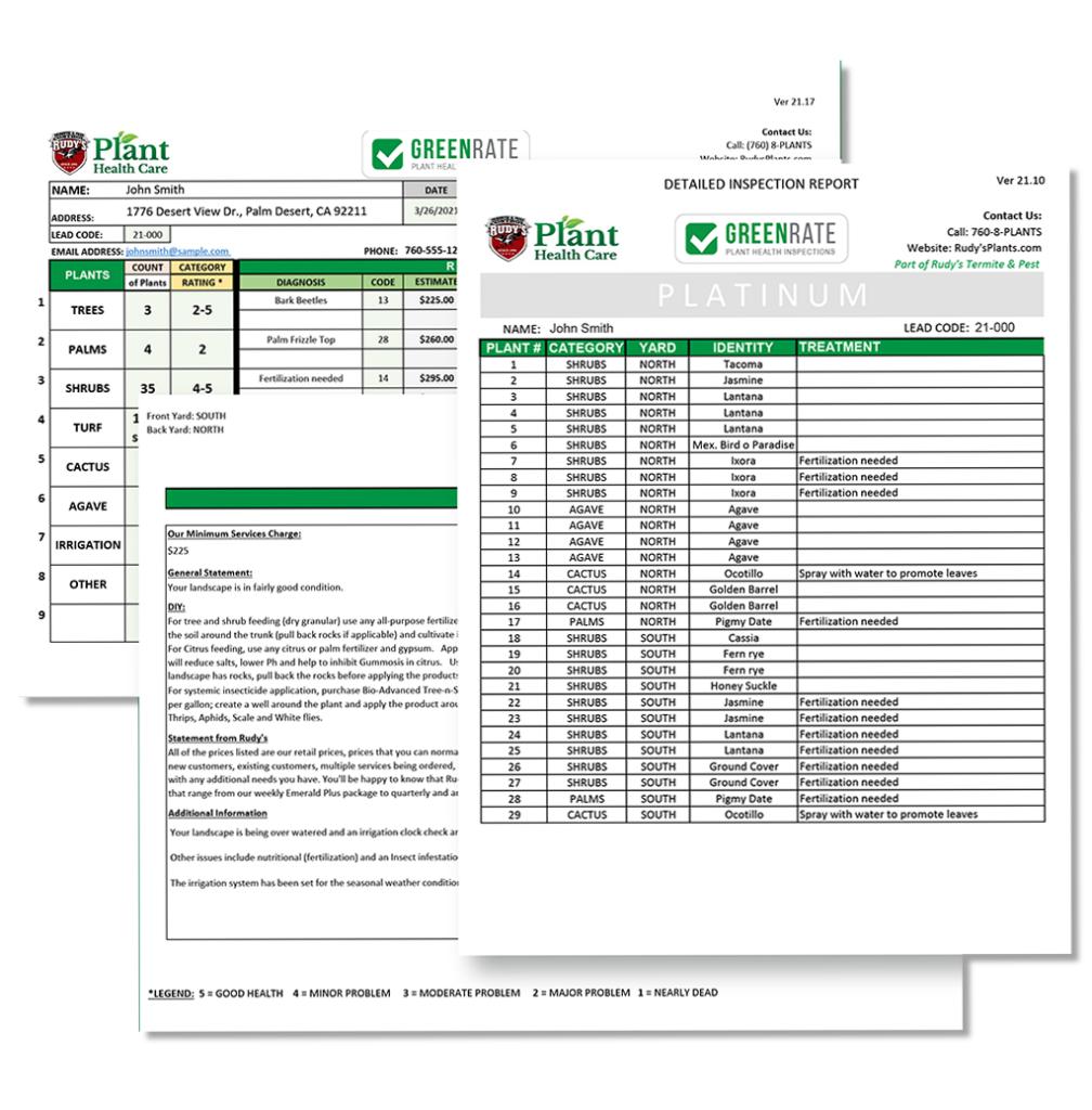 Sample GreenRate inspection report